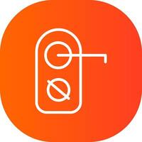 Do Not Disturb Creative Icon Design vector