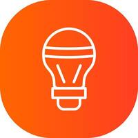 LED Bulb Creative Icon Design vector