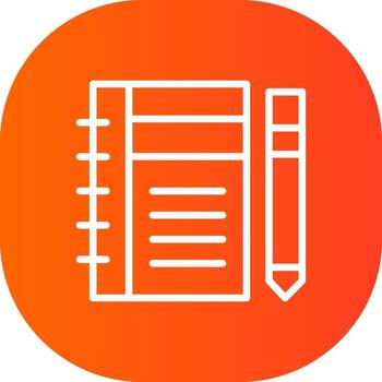 Diary Study Creative Icon Design vector