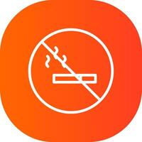 No Smoking Area Creative Icon Design vector