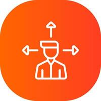 Outsource Management Creative Icon Design vector