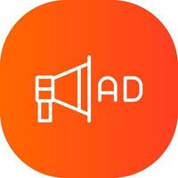 Ad Campaign Creative Icon Design vector