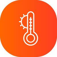 Temperature Creative Icon Design vector