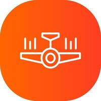 Airplane Creative Icon Design vector