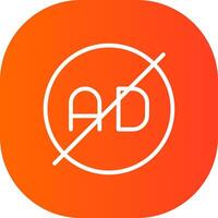 Ad Blocker Creative Icon Design vector
