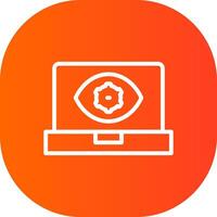 Computer Vision Creative Icon Design vector