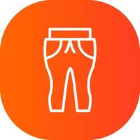 Sweat Pants Creative Icon Design vector