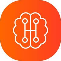Humanoid Robot Creative Icon Design vector