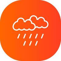 lluvioso día creativo icono diseño vector