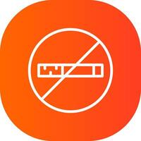 No Smoking Creative Icon Design vector