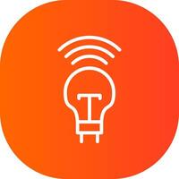 Smart Bulb Creative Icon Design vector