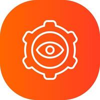 Eye Setting Creative Icon Design vector