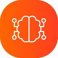 Neurons Circuit Creative Icon Design vector