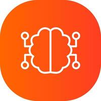 Neurons Circuit Creative Icon Design vector