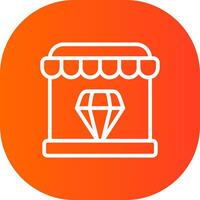 Diamond Shop Creative Icon Design vector