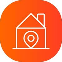 Home Location Creative Icon Design vector