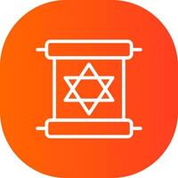 Scroll torah Creative Icon Design vector