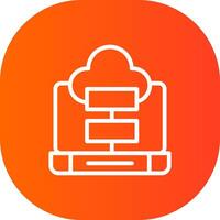 Cloud Storage Creative Icon Design vector