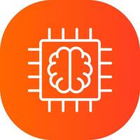 Super Brain Creative Icon Design vector