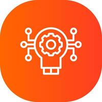 Technology Disruption Creative Icon Design vector