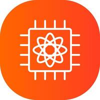 Quantum Computer Creative Icon Design vector