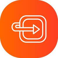 Moving Forward Creative Icon Design vector