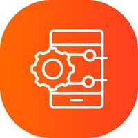 Project Management App Creative Icon Design vector