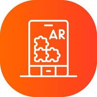 Ar Puzzle Creative Icon Design vector