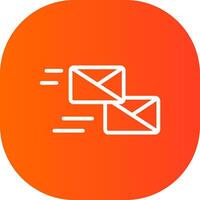 Mass Mailing Creative Icon Design vector