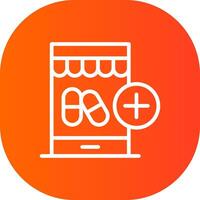 Healthcare Ecommerce Creative Icon Design vector