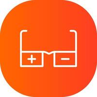 Glasses Prescription Creative Icon Design vector