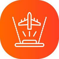 Ar Flight Training Creative Icon Design vector