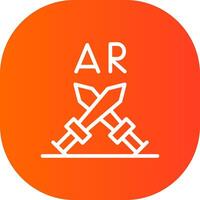 Arkansas luchando creativo icono diseño vector