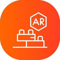 Ar Building Blocks Creative Icon Design vector