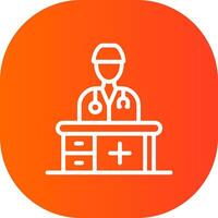 Doctor Office Creative Icon Design vector