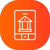 Banking App Creative Icon Design vector