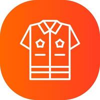 Police Uniform Creative Icon Design vector