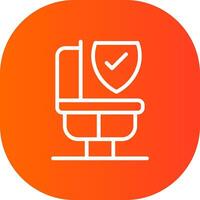 Bathroom Safety Creative Icon Design vector