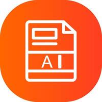 AI Creative Icon Design vector