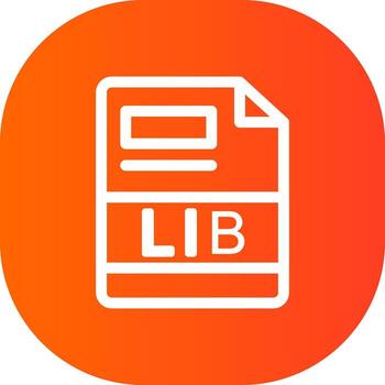 LIB Creative Icon Design vector