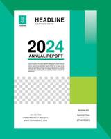 Annual Report 2024 Title design vector