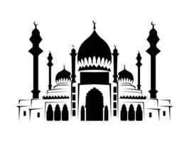 mosque silhouette vector isolate background Ramadan kareem