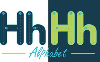 Alphabet typescript English letter vector design