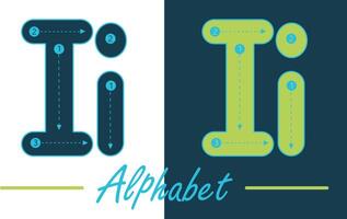 Alphabet typescript English letter vector design