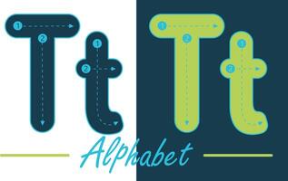 Alphabet typescript English letter vector design