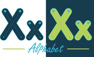 Alphabet typescript English letter vector design