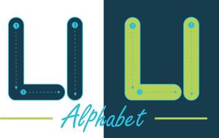 Alphabet typescript English letter vector design