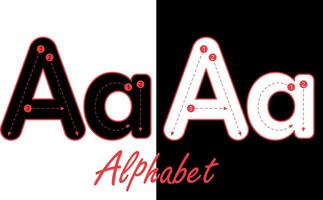 Alphabet typescript English letter vector design