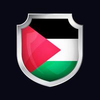 Palestina plata proteger bandera icono vector