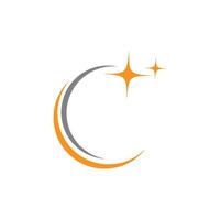 Star and Crescent moon vector